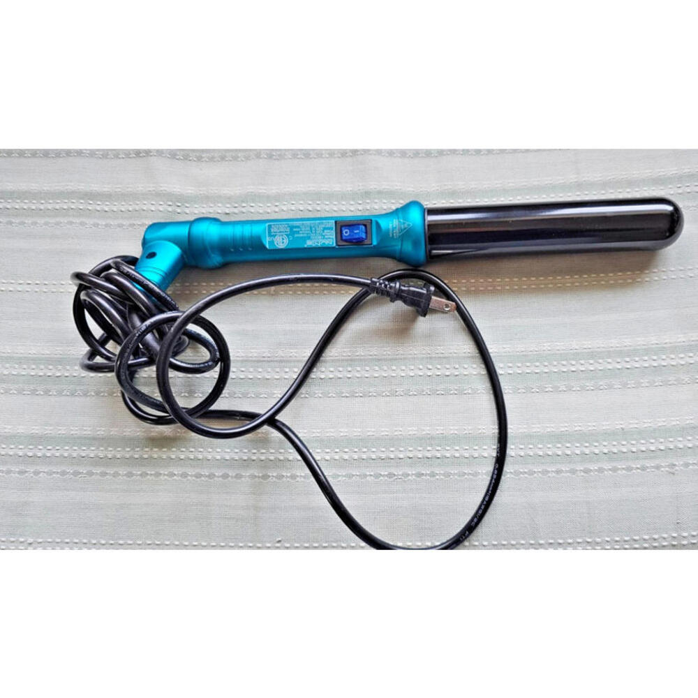 NuMe Professional Styling Curling Wand Blue 25mm Tourmaline 42W HB025U 1.25”